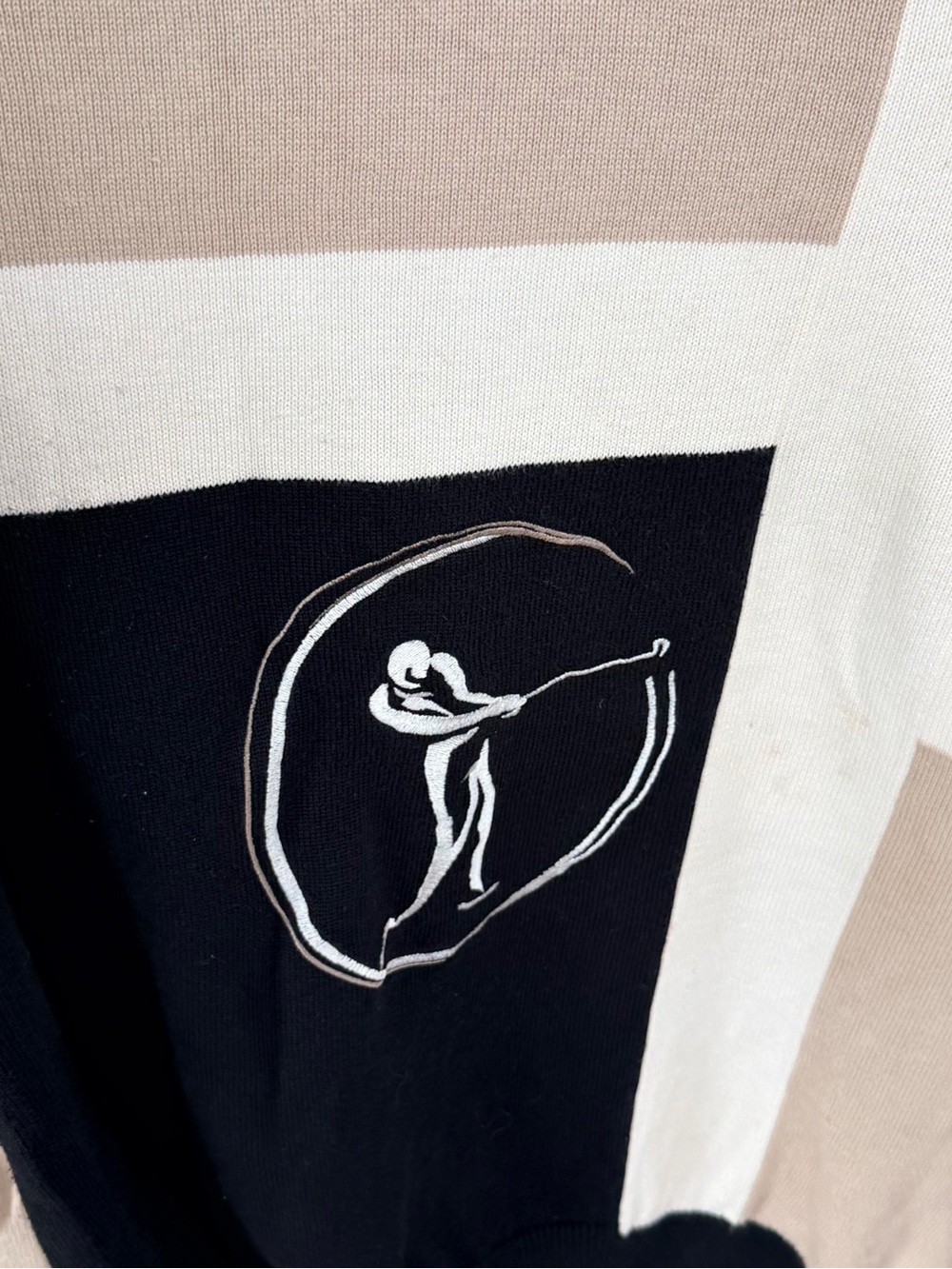 Men's vintage cotton traders sport  Colorblock golf Crewneck Sweater 100% cotton - Picture 4 of 5